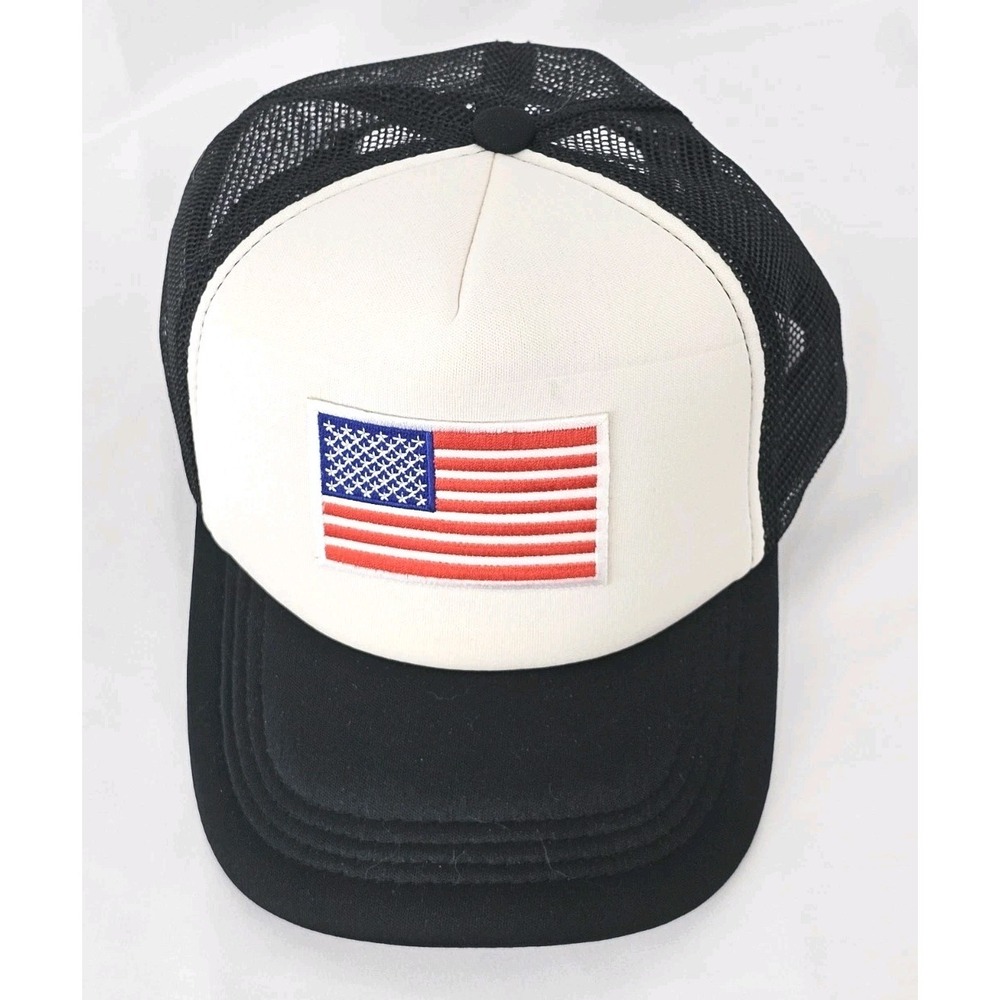 Trucker Hat Foam Mesh Baseball Cap Snapback American Flag Men Hats Women Caps